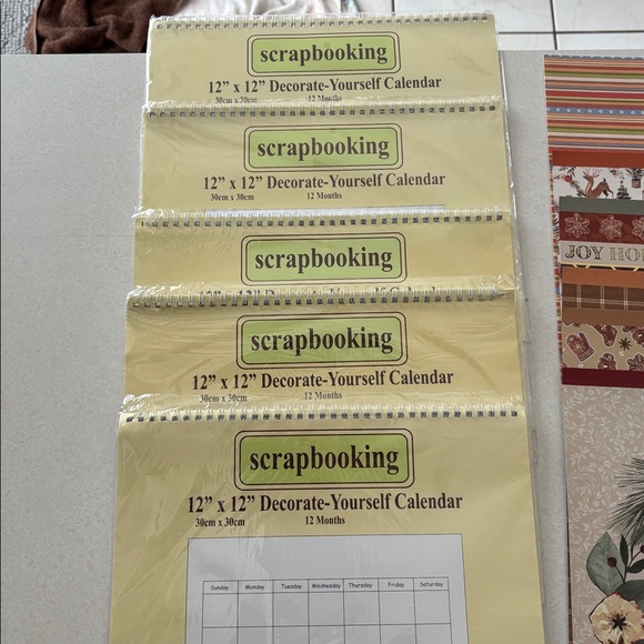 NWT Bundle of 5 Blank Scrapbooking Calendars & Some Supplies - Picture 4 of 8